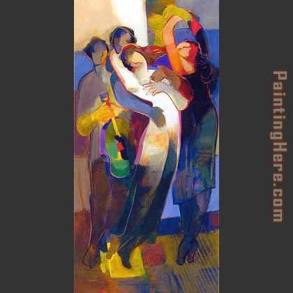 Delighful Dance painting - Hessam Abrishami Delighful Dance art painting